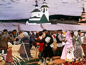 Sprawiedliwy autorstwa Boris Mikhailovich Kustodiev