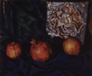 Martwa natura. Granaty, 1910 autorstwa Boris Mikhailovich Kustodiev