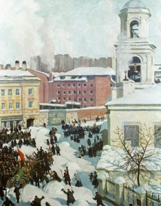 27 lutego 1917, 1917 autorstwa Boris Mikhailovich Kustodiev