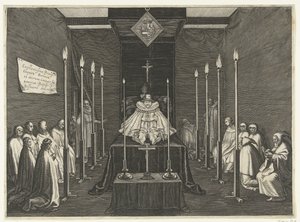 Splendor łoże księcia Filipa Williama, 1618 r autorstwa Boëtius Adamsz. Bolswert