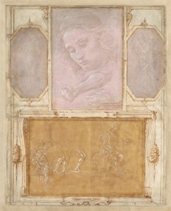 Strona z „Księgi rysunków” autorstwa Botticelli Giorgio Vasari with drawings by Filippino Lippi and Raffaellino del Garbo