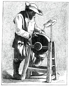 Szlifierka do noży, 1737-1742. autorstwa Bouchardon