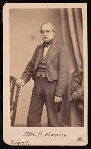 Portret Hannibala Hamlina 1809-1891, 1857. autorstwa Brady