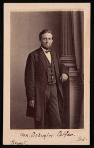 Portret Schuyler Colfax 1823-1885, przed 1885.