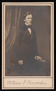 Portret Williama Pitta Fessendena 1806-1869, przed 1869. autorstwa Brady
