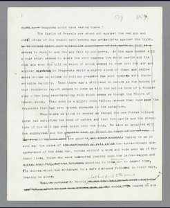 Strona 539, Rozdział 27, Usunięty fragment opisujący zniszczenie zamku Drakuli, z oryginalnego rękopisu Brama Stokera „Dracula” (druk) autorstwa Bram Stoker