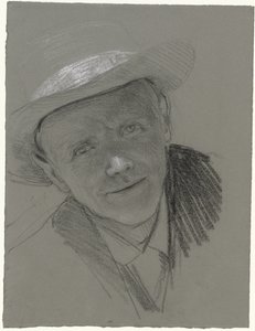 Portret mężczyzny w kapeluszu autorstwa Bramine Hubrecht