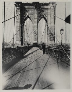 East River Bridge, 1888 (odbitka żelatynowo-srebrowa) autorstwa Breading G. Way