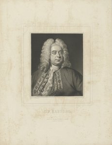 Portret kompozytora Georga Friedricha Haendla 1685-1759, c. 1840.