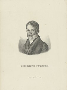 Portret pianisty i kompozytora Zygmunta von Neukomma 1778-1858, ok. 1930 r. 1830 autorstwa Breitkopf and Härtel