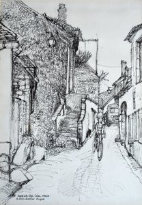 Dom ze schodami, Culen, Francja