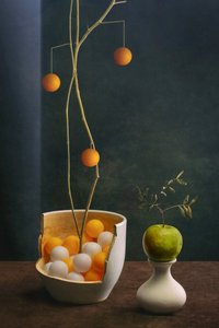 Elegancka martwa natura z owocami autorstwa Brig Barkow