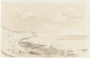 Scena wybrzeża morskiego autorstwa British 19th Century