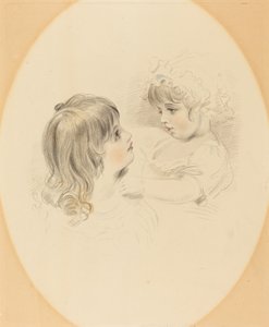 Dwoje dzieci autorstwa British 19th Century after George Henry Harlow