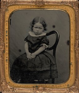 Portret dziewczynki, ok. 1855 (zdjęcie) autorstwa British Photographer