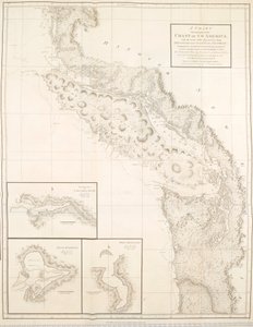 Mapa przedstawiająca część wybrzeża północno-zachodniej Ameryki autorstwa British School