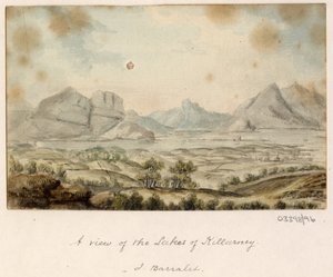 Cykl szkiców, widoków w Wielkiej Brytanii, na kontynencie iw Ameryce 1772-1778 (akwarela) autorstwa British School