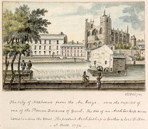 Cykl szkiców, widoków w Wielkiej Brytanii, na kontynencie iw Ameryce 1772-1778 (akwarela) autorstwa British School