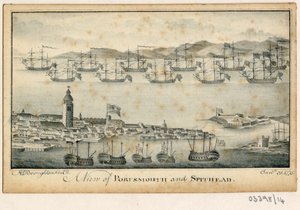 Cykl szkiców, widoków w Wielkiej Brytanii, na kontynencie iw Ameryce 1772-1778 (akwarela) autorstwa British School