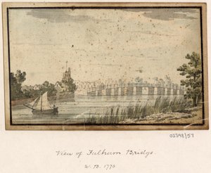 Cykl szkiców, widoków w Wielkiej Brytanii, na kontynencie iw Ameryce 1772-1778 (akwarela) autorstwa British School