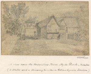 Cykl szkiców, widoków w Wielkiej Brytanii, na kontynencie iw Ameryce 1772-1778 (akwarela) autorstwa British School