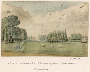 Cykl szkiców, widoków w Wielkiej Brytanii, na kontynencie iw Ameryce 1772-1778 (akwarela) autorstwa British School