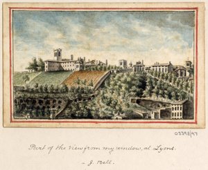 Cykl szkiców, widoków w Wielkiej Brytanii, na kontynencie iw Ameryce 1772-1778 (akwarela) autorstwa British School