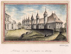 Cykl szkiców, widoków w Wielkiej Brytanii, na kontynencie iw Ameryce 1772-1778 (akwarela) autorstwa British School