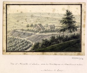 Cykl szkiców, widoków w Wielkiej Brytanii, na kontynencie iw Ameryce 1772-1778 (akwarela) autorstwa British School
