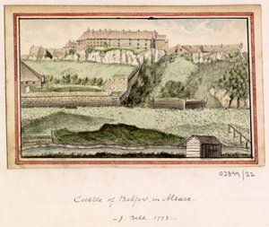 Cykl szkiców, widoków w Wielkiej Brytanii, na kontynencie iw Ameryce 1772-1778 (akwarela) autorstwa British School