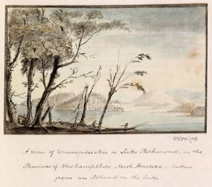 Uma série de esboços, vistas na Grã-Bretanha, no continente e na América 1772-1778 (aquarela) polonês autorstwa British School