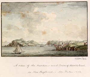 Cykl szkiców, widoków w Wielkiej Brytanii, na kontynencie iw Ameryce 1772-1778 (akwarela) autorstwa British School