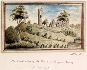 Cykl szkiców, widoków w Wielkiej Brytanii, na kontynencie iw Ameryce 1772-1778 (akwarela) autorstwa British School