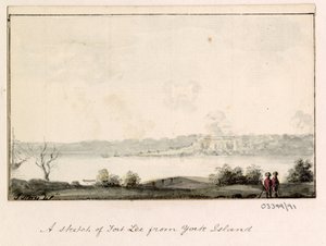 Cykl szkiców, widoków w Wielkiej Brytanii, na kontynencie iw Ameryce 1772-1778 (akwarela) autorstwa British School