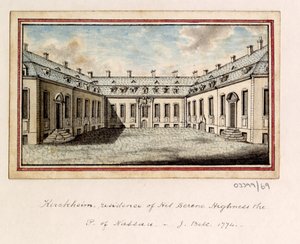 Cykl szkiców, widoków w Wielkiej Brytanii, na kontynencie iw Ameryce 1772-1778 (akwarela) autorstwa British School