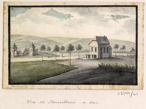 Cykl szkiców, widoków w Wielkiej Brytanii, na kontynencie iw Ameryce 1772-1778 (akwarela) autorstwa British School