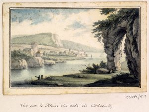 Cykl szkiców, widoków w Wielkiej Brytanii, na kontynencie iw Ameryce 1772-1778 (akwarela) autorstwa British School
