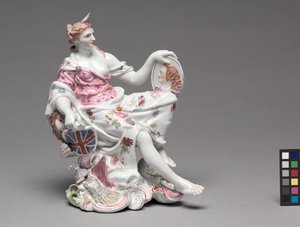 Britannia, Fabryka Porcelany Longton Hall, ok. 1756 r. autorstwa British School