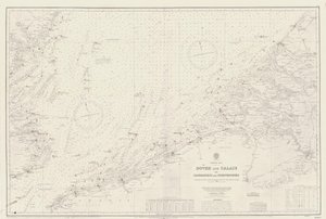 Mapa obszaru od Dover i Calais do Orfordness autorstwa British School