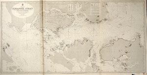 Morze Chińskie MORZE SINGAPURSKIE Dowódca JW Reed porucznik TH Tizard... Wspomagany przez oficerów HMS Rifleman 1865-69 autorstwa British School