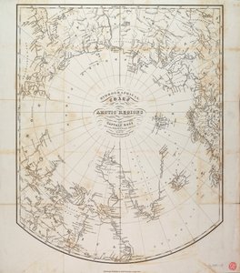 Mapa hydrograficzna regionów arktycznych autorstwa British School