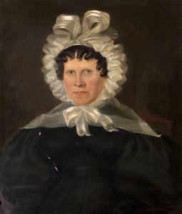 Pani Rebekah Franklin, żona wielebnego Francisa Franklina, koniec lat 40. XIX wieku (olej na płótnie) autorstwa British School