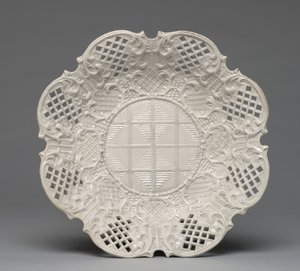 Płyta, wyprodukowana przez fabrykę Staffordshire w Anglii, ok. 1760 autorstwa British School