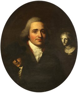 Portret rzeźbiarza, ok. 1765 (olej na płótnie) autorstwa British School