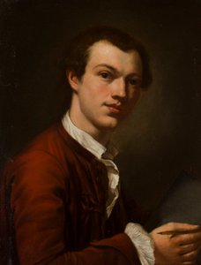 Portret artysty, być może autoportret (olej na płótnie) autorstwa British School