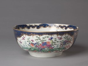 Punch Bowl, Fabryka Porcelany Worcester, ok. 1770 autorstwa British School