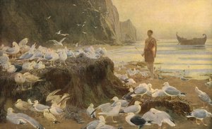 Wędrowiec Starego Świata, 1887, c1930. autorstwa Briton Riviere