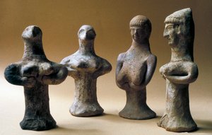 Figurki Aszery, Kananejczycy, 999-600 p.n.e. (glina)