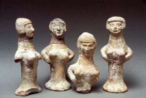 Figurki Aszery, Kananejczyk, 999-600 pne (glina)