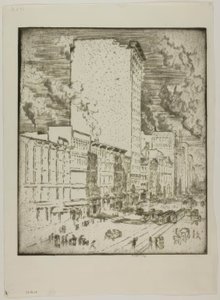 Chicago - State Street von Bror Julius Olsson Nordfeldt